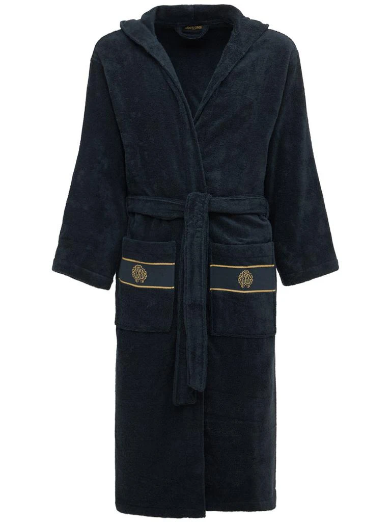 商品Roberto Cavalli|Gold New Cotton Bathrobe,价格¥2060,第1张图片