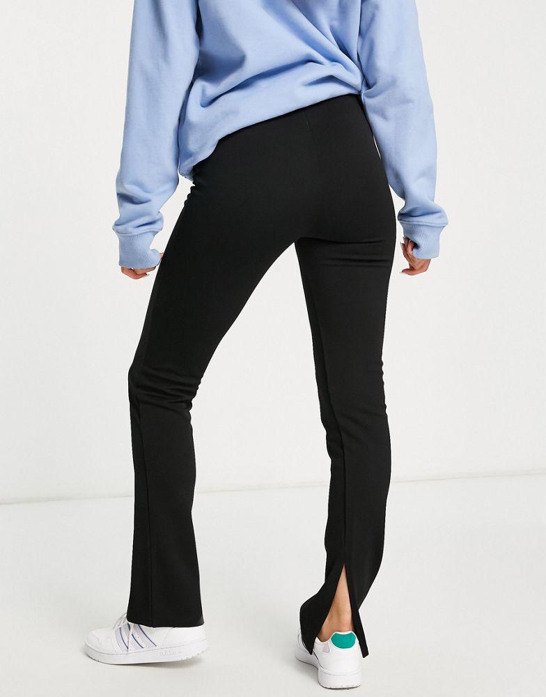 Stradivarius front split legging in black商品第2张图片规格展示