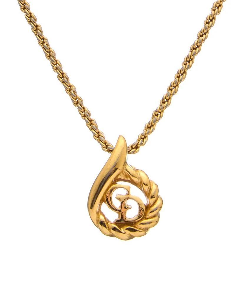 商品[二手商品] Dior|Dior Plated CD Logo Pendant Necklace (Authentic Pre-Owned),价格¥1596,第1张图片