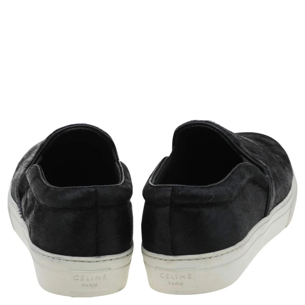 商品[二手商品] Celine|Celine Black Pony Hair Slip On Sneakers Size 40,价格¥1710,第5张图片详细描述