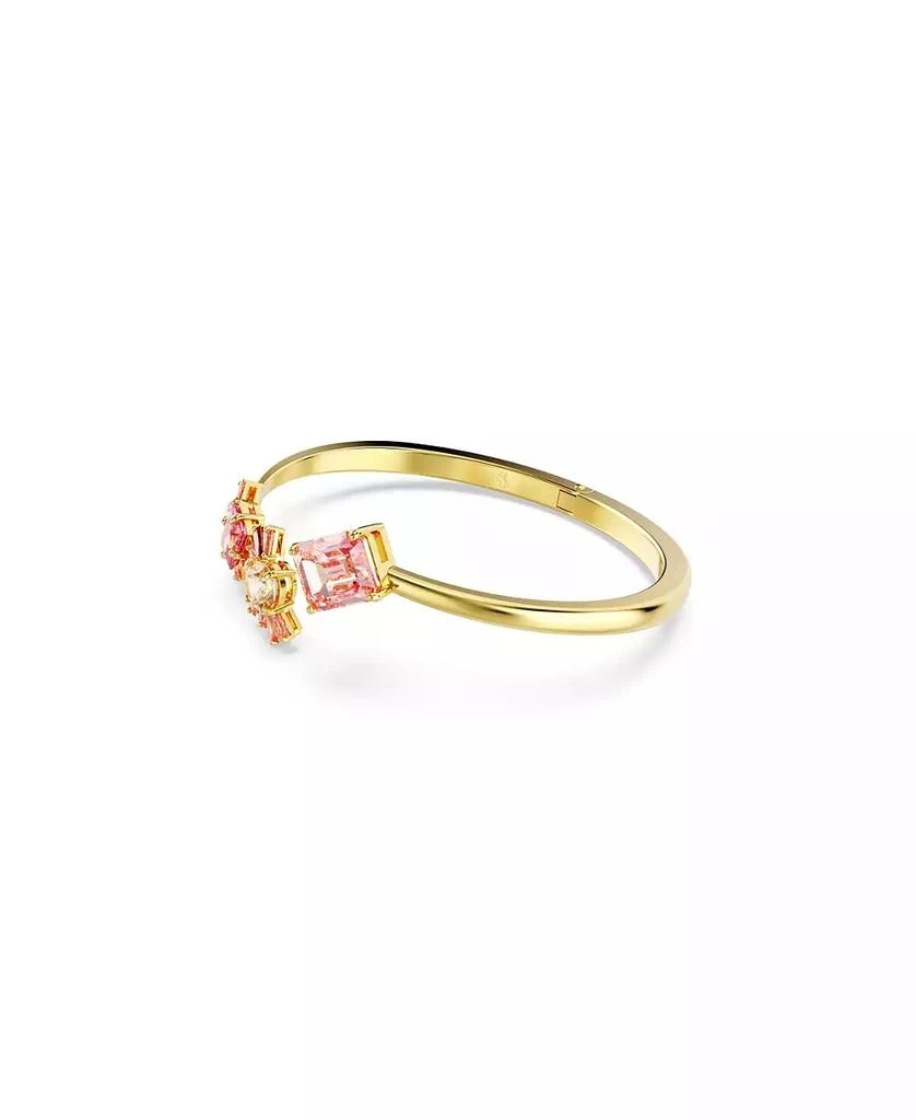 商品Swarovski|Mixed Cuts, Pink, Gold-Tone Gema Bangle Bracelet,价格¥1466,第2张图片详细描述