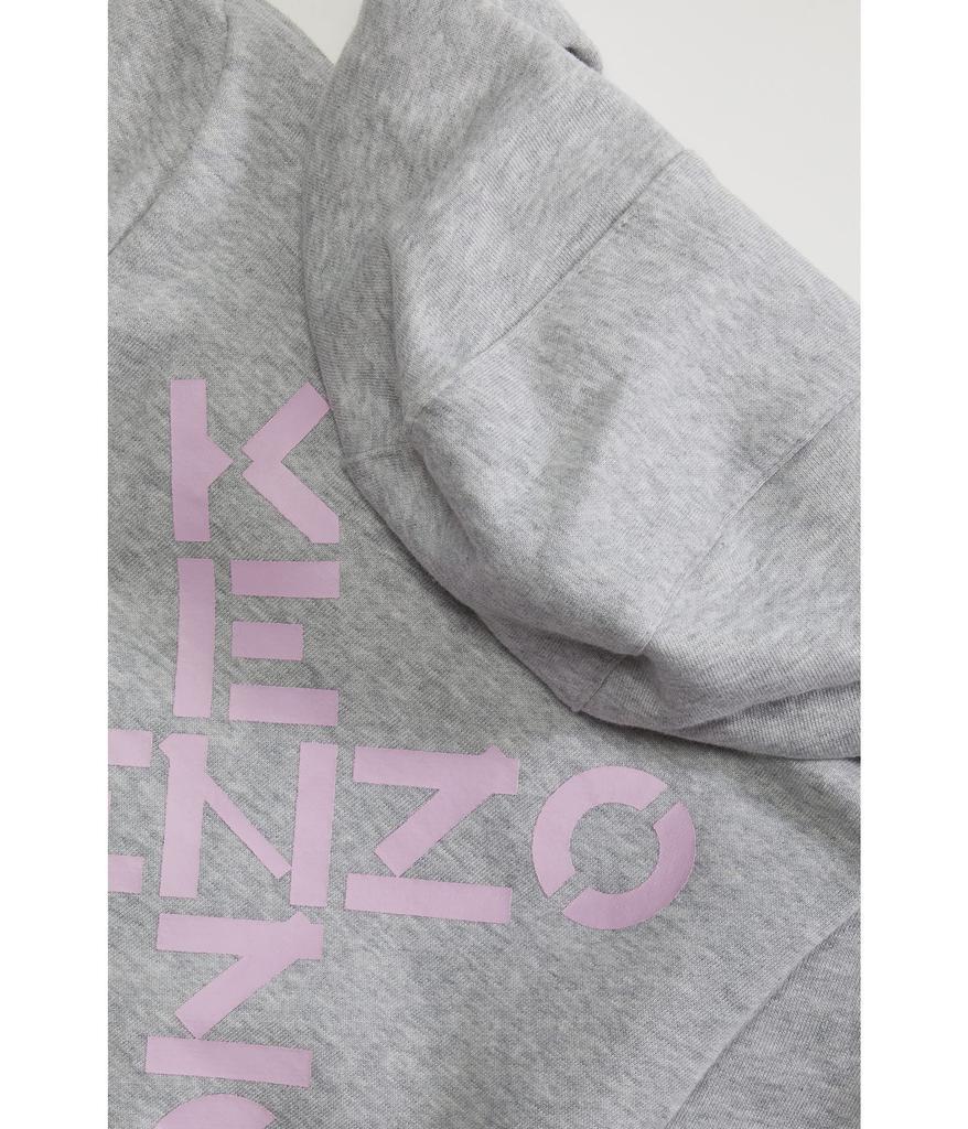 商品Kenzo|Zip-Up Hoodie with Back Cross Logo (Little Kids/Big Kids),价格¥677,第4张图片详细描述