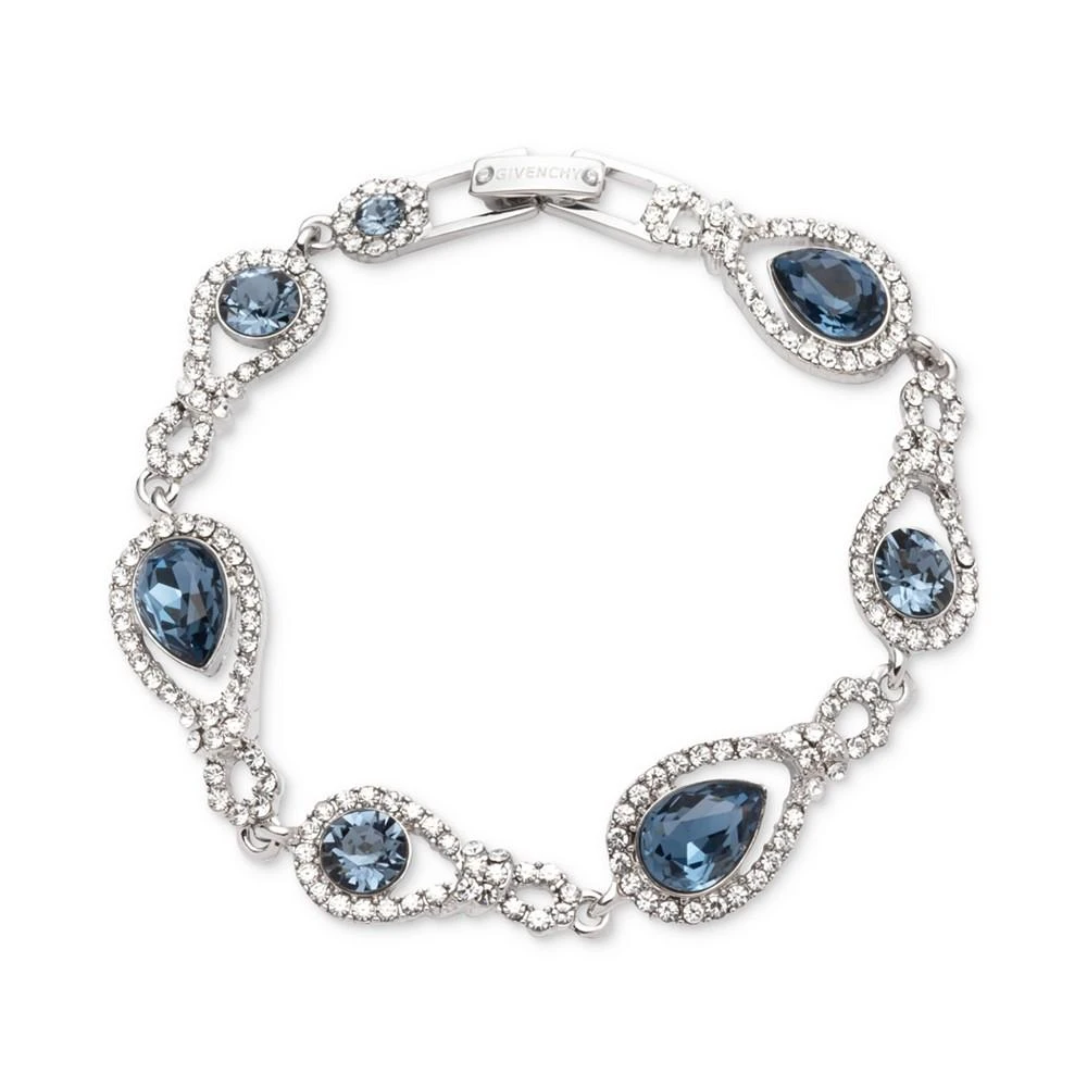 商品Givenchy|Silver-Tone Pavé & Color Crystal Open Pear Flex Bracelet,价格¥602,第1张图片