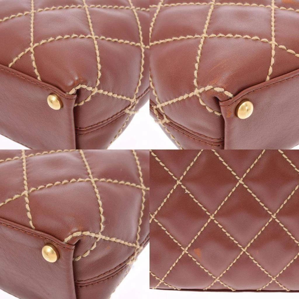 Chanel Brown Leather Wild Stitch Tote Bag 商品