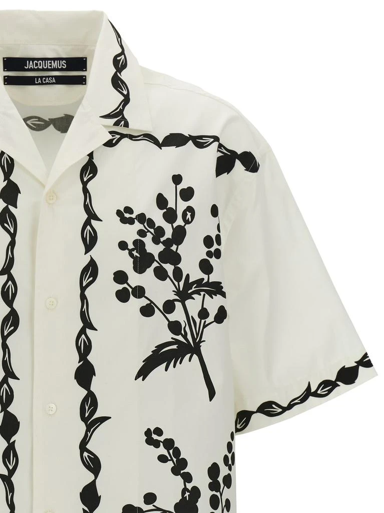 商品Jacquemus|La Chemise Jean Shirt, Blouse White/Black,价格¥2414,第3张图片详细描述