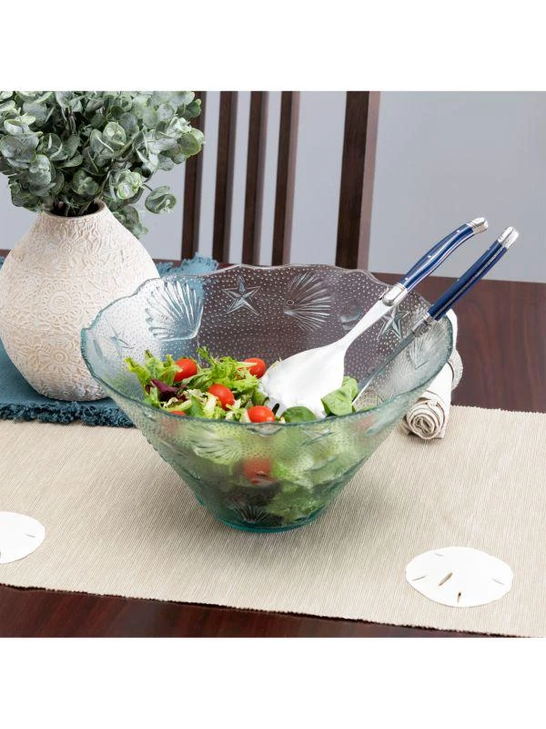 商品French Home|3-Piece Coastal Salad Bowl & Laguiole Server Set,价格¥318,第3张图片详细描述