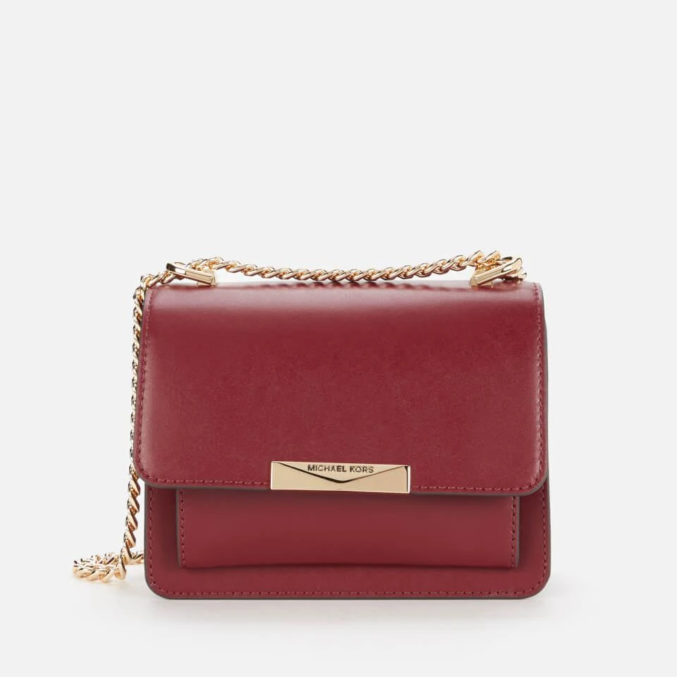 商品Michael Kors|MICHAEL Michael Kors Women's Jade Gusset Cross Body Bag - Dk Berry,价格¥921,第1张图片