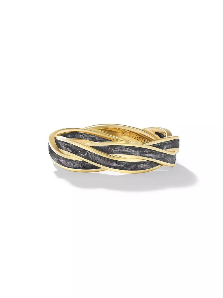 商品David Yurman|DY Helios™ Band Ring in 18K Yellow Gold,价格¥20229,第1张图片