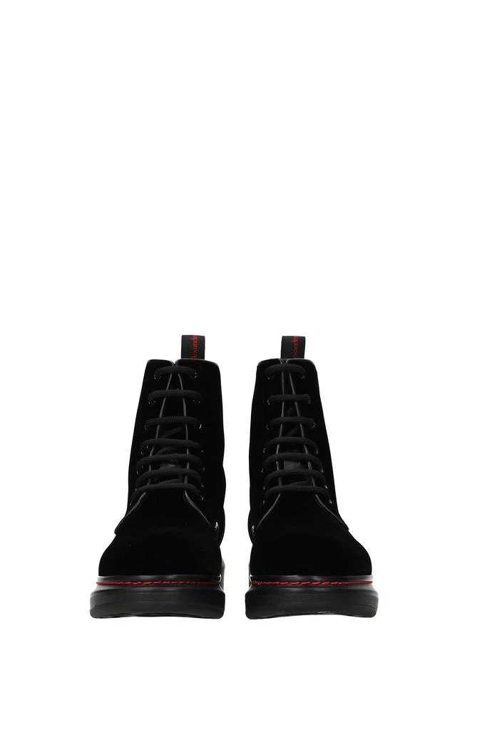 商品Alexander McQueen|Ankle boots Velvet Black,价格¥3379,第3张图片详细描述