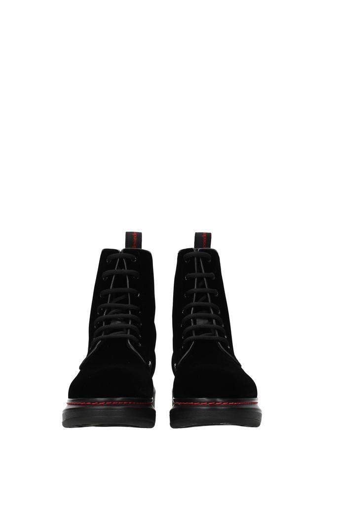 商品Alexander McQueen|Ankle boots Velvet Black,价格¥3322,第5张图片详细描述