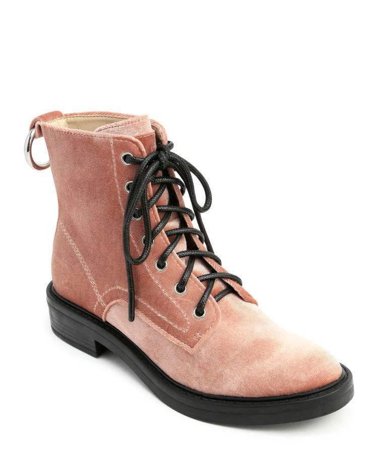 商品Dolce Vita|Dolce Vita Women's Bardot Velvet Combat Booties,价格¥958,第1张图片