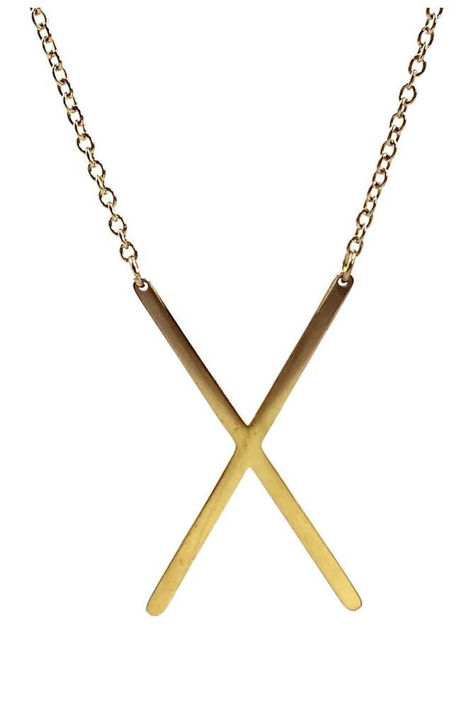 商品Savvy Cie Jewels|14K Gold Plated Initial Necklace (1in) – Multiple Letters Available,价格¥139,第5张图片详细描述