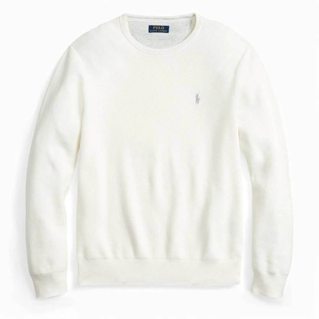 商品Ralph Lauren|Polo Ralph Lauren Men's Cotton Mesh Jumper - Deckwash White,价格¥818,第4张图片详细描述