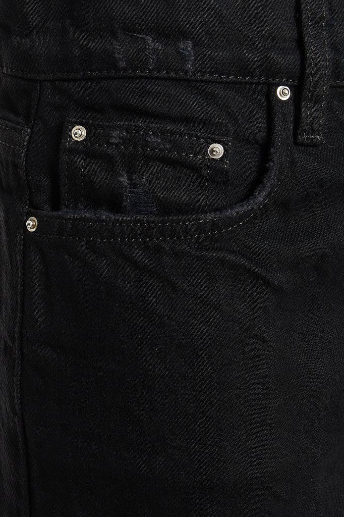 商品AMIRI|Distressed high-rise straight-leg jeans,价格¥2596,第6张图片详细描述
