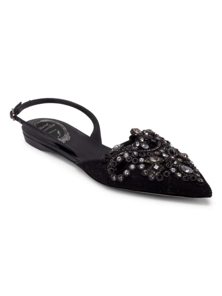 商品Rene Caovilla|Embellished Lace Slingback Flats,价格¥3283,第2张图片详细描述