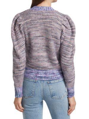 商品Design History|Multicolor Puff Sleeve Cardigan,价格¥375,第2张图片详细描述