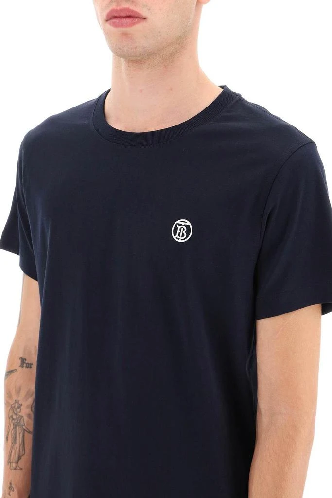 商品Burberry|T-SHIRT WITH MONOGRAM EMBROIDERY,价格¥2656,第5张图片详细描述