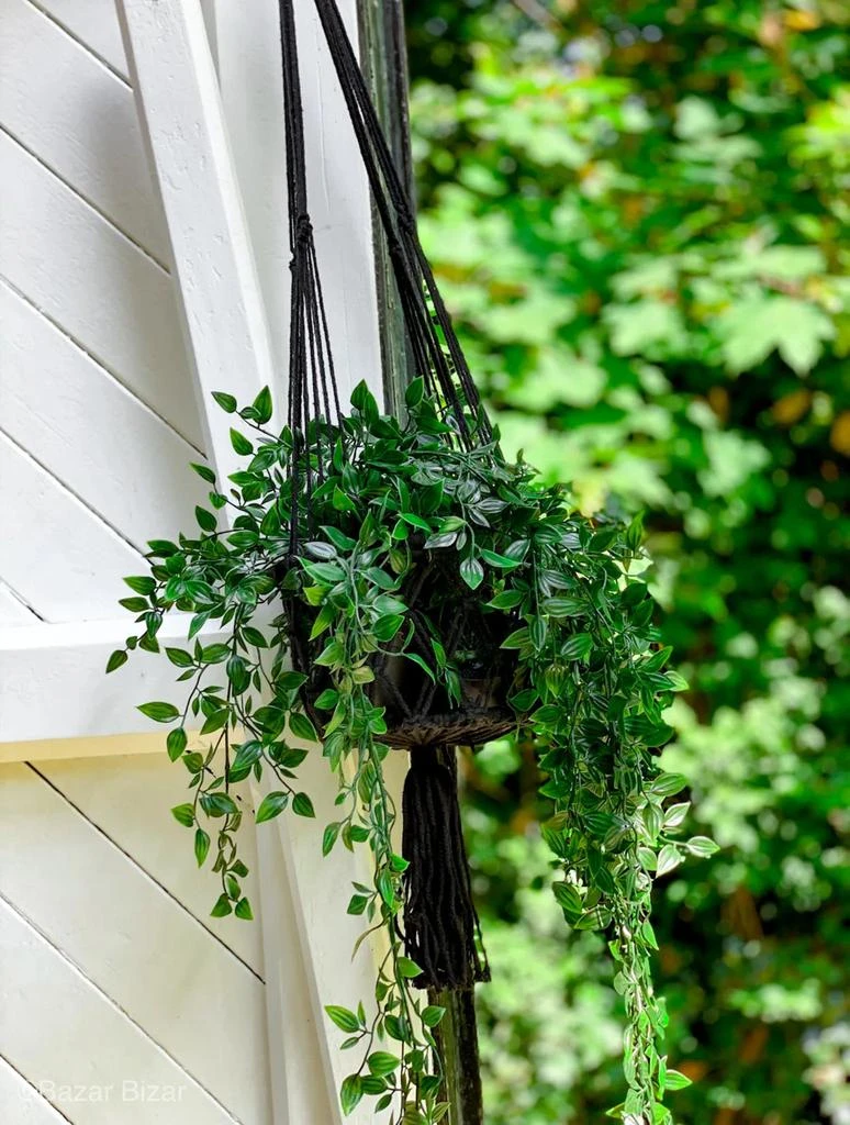 商品预计3周后发货 Bazar Bizar|Le Porte-Plante Macramé - Noir - L,价格¥9239,第5张图片详细描述