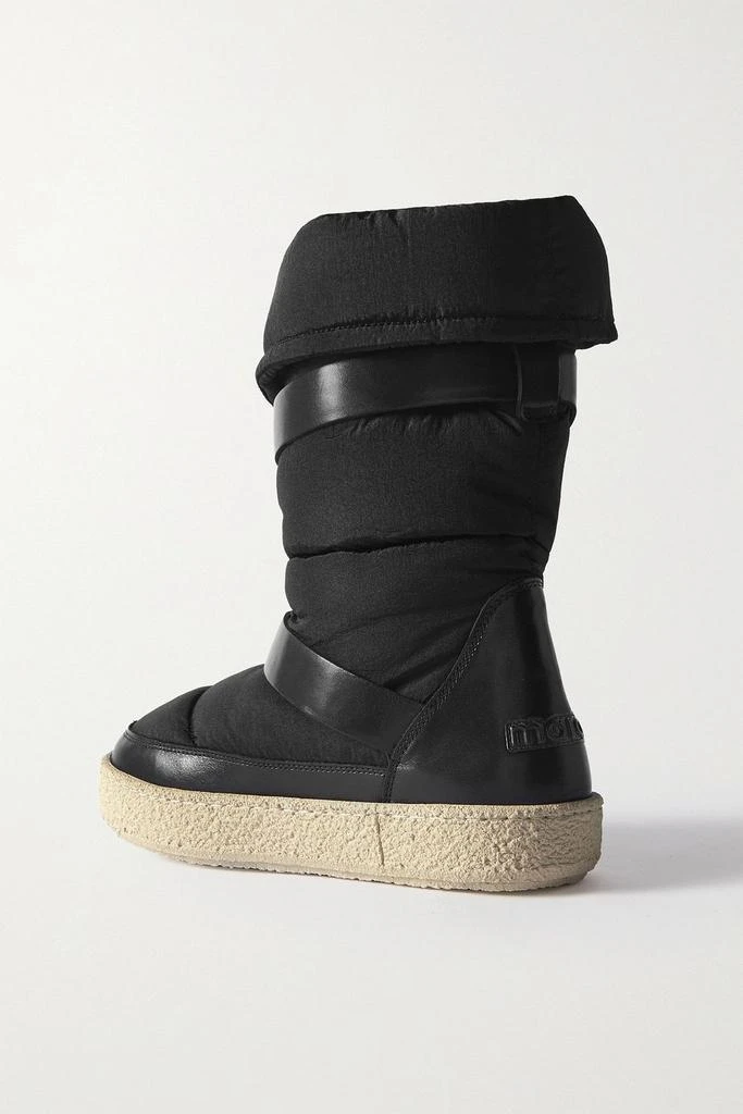 商品Isabel Marant|Zenora logo-appliquéd leather and padded shell snow boots,价格¥2962,第3张图片详细描述