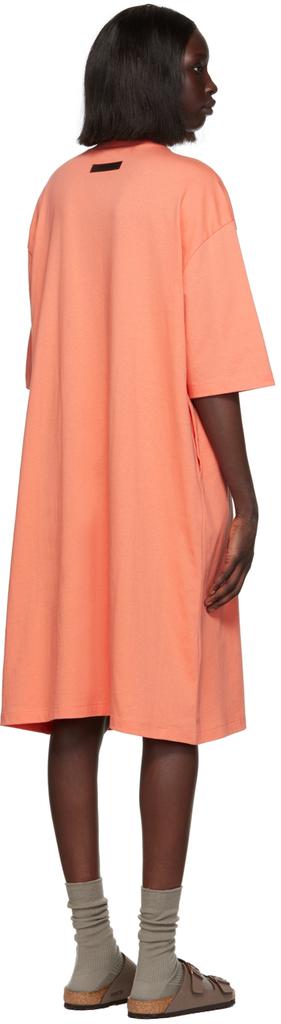 Pink Short Sleeve Midi Dress商品第3张图片规格展示