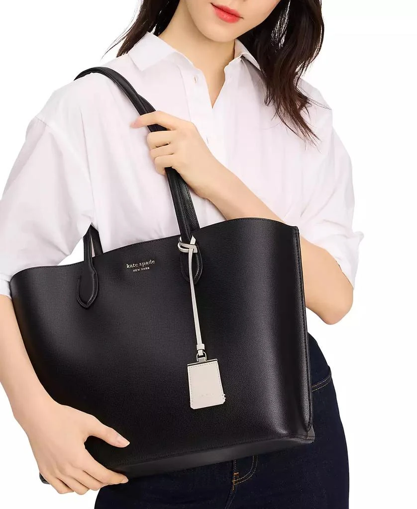 商品Kate Spade|Suite Large Crossgrain Leather Work Tote,价格¥2299,第5张图片详细描述