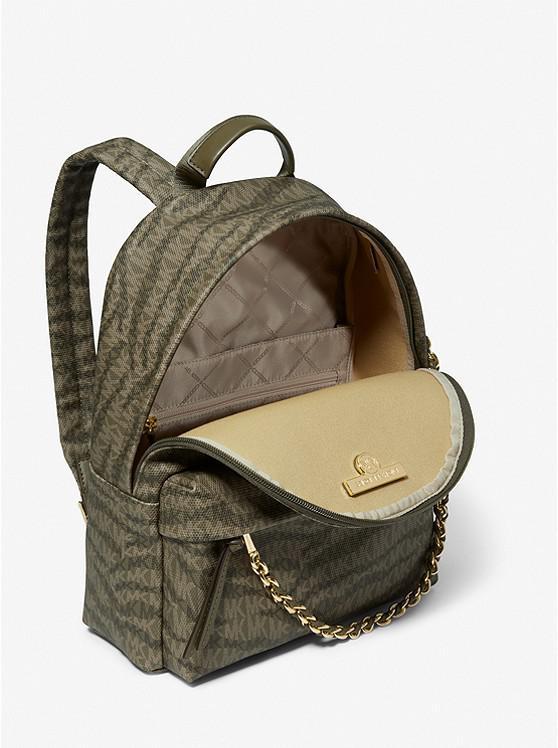 商品Michael Kors|Slater Medium Animal Print Logo Backpack,价格¥1560,第4张图片详细描述