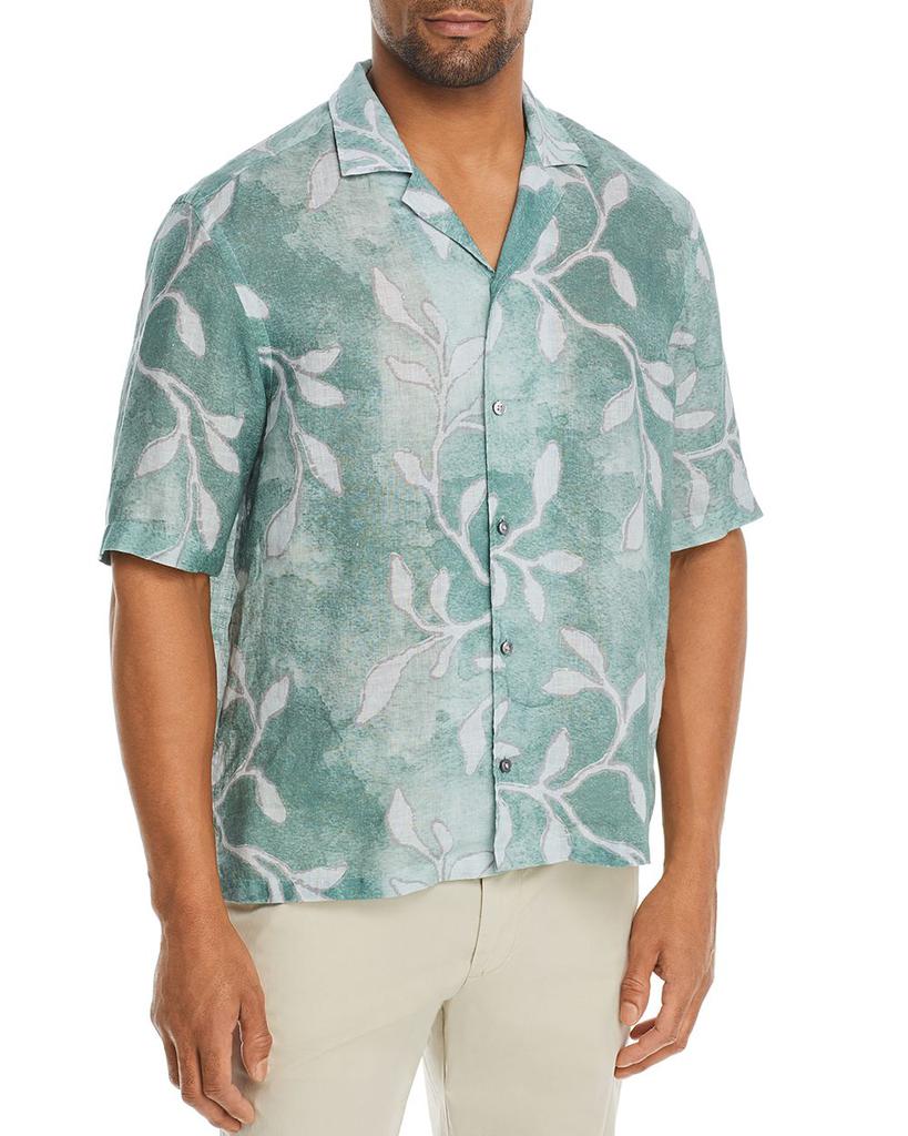 Lars Regular Fit Short Sleeve Tropical Print Shirt商品第1张图片规格展示