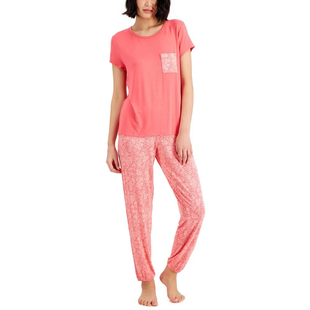 商品Charter Club|Short-Sleeve & Pants Pajama Set, Created for Macy's,价格¥222,第1张图片