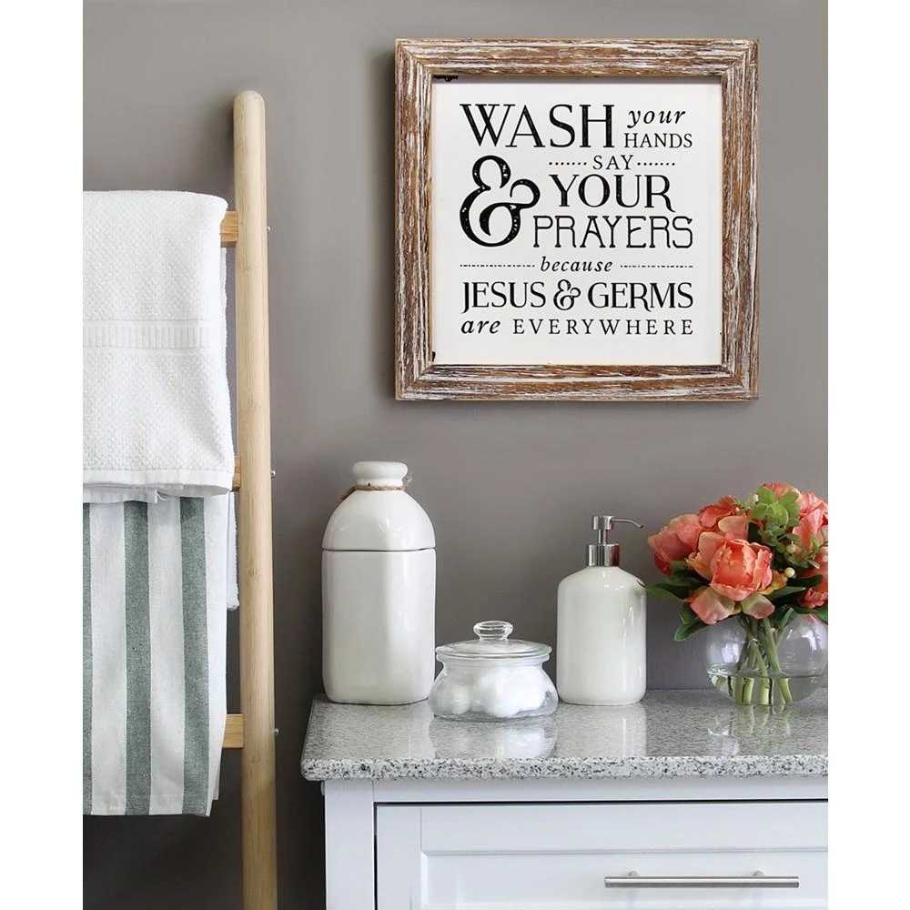 商品Stratton Home Décor|Stratton Home Decor Wash Your Hands Say Your Prayers,价格¥363,第5张图片详细描述
