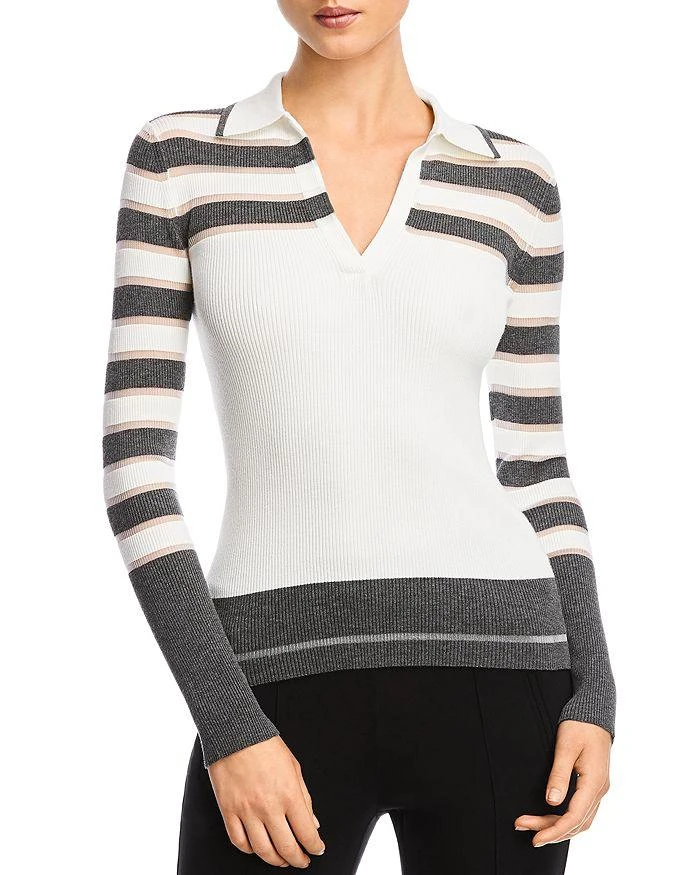 商品Bailey 44|Genevieve Collared Rib-Knit Sweater,价格¥840,第1张图片