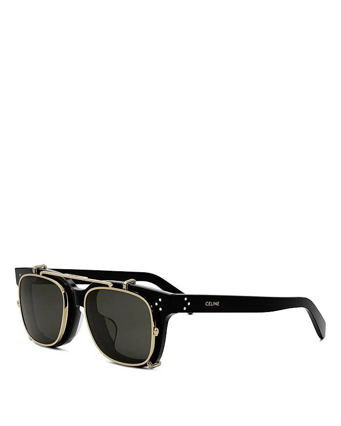 商品Celine|Clip On Square Sunglasses, 50mm,价格¥3830,第1张图片详细描述