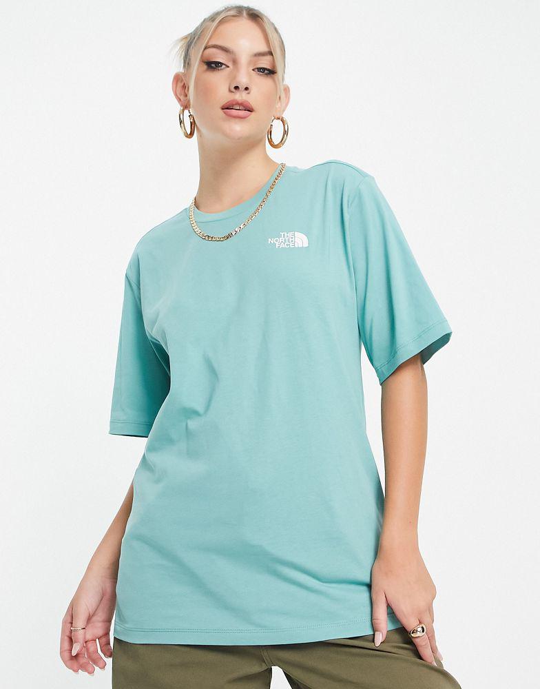 The North Face Simple Dome relaxed fit t-shirt in wasabi green Exclusive at ASOS商品第4张图片规格展示
