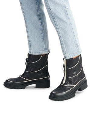 Leona Monogram Nylon Ankle Boots商品第7张图片规格展示