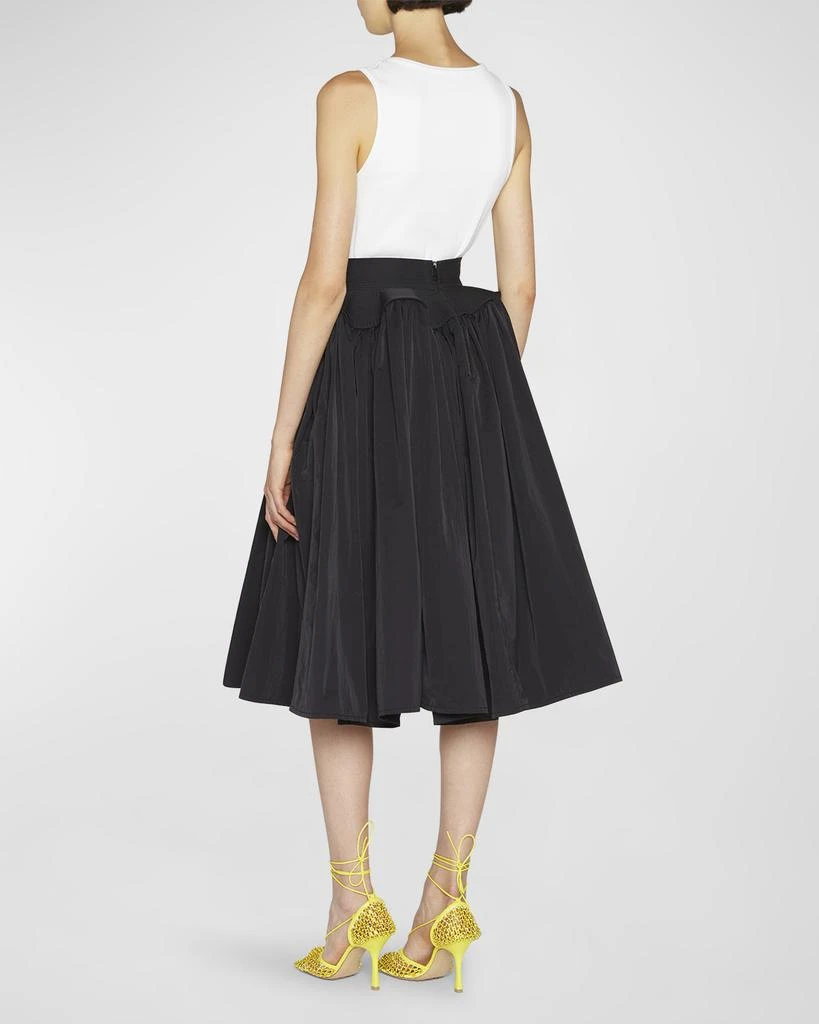 商品Bottega Veneta|Gathered Midi Skirt w/ Flare Waistband,价格¥14276,第3张图片详细描述