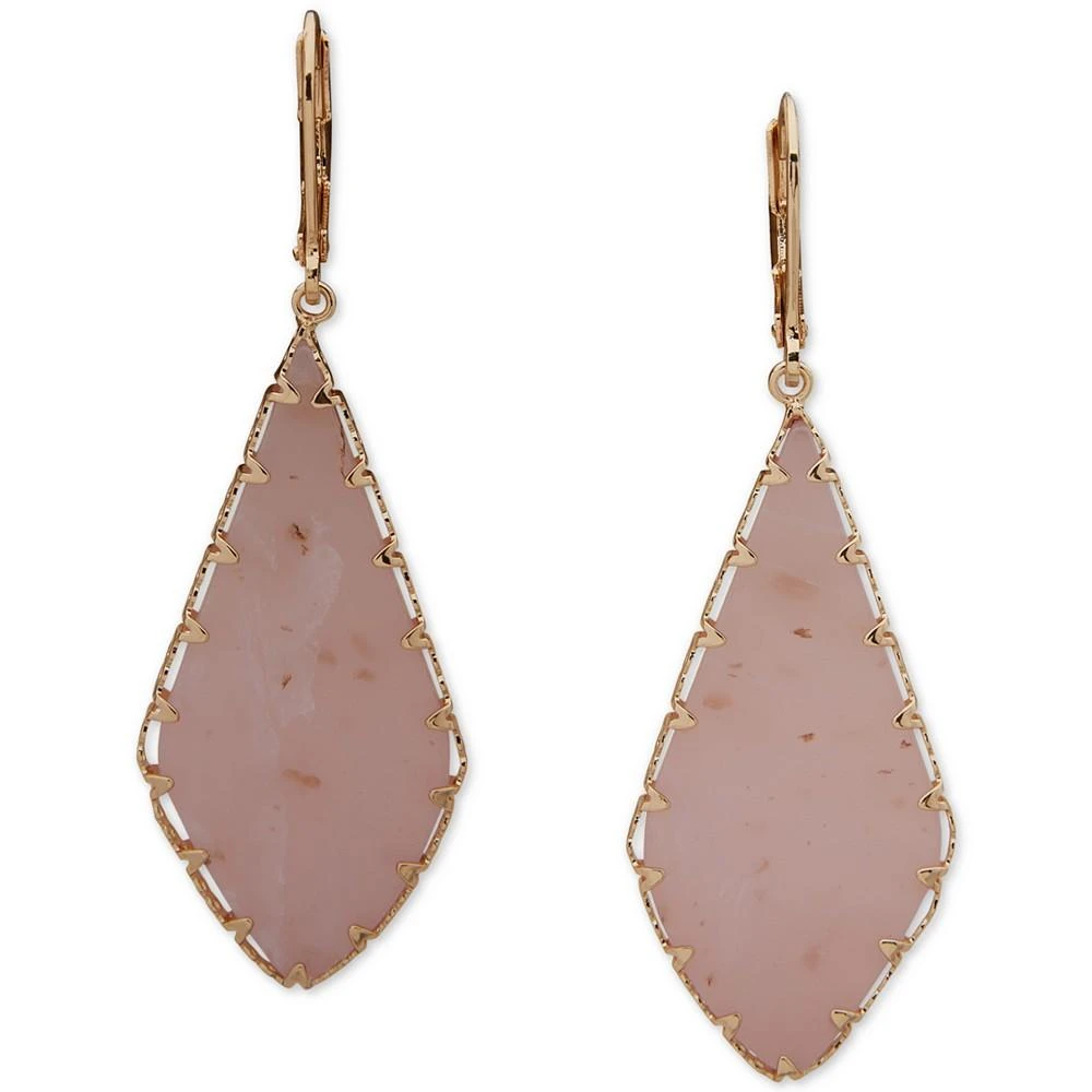 商品Lonna & Lilly|Gold-Tone Flat Color Stone Drop Earrings,价格¥194,第1张图片