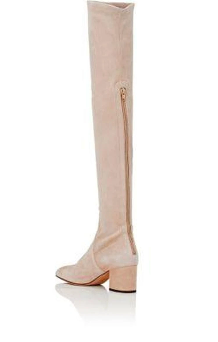 商品Valentino|Stretch-Suede Over-The-Knee Boots,价格¥8472,第3张图片详细描述