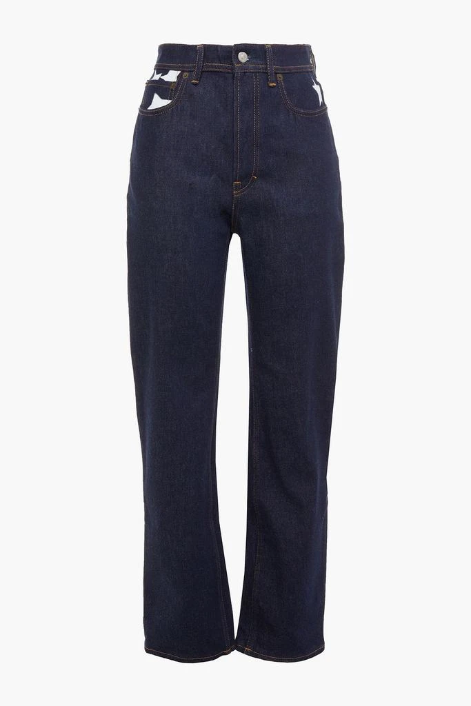 商品Acne Studios|Log printed high-rise straight-leg jeans,价格¥880,第3张图片详细描述