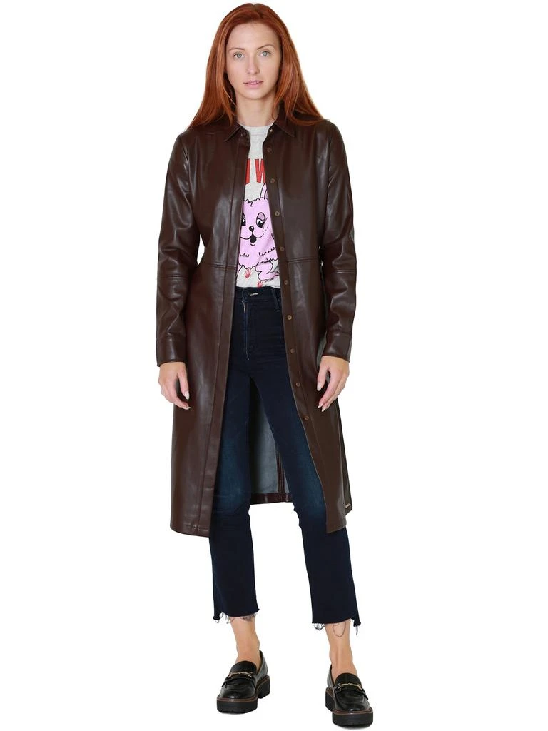 商品Rino and Pelle|Rino & Pelle Stacy Shirtdress In Dark Oak,价格¥2029,第1张图片