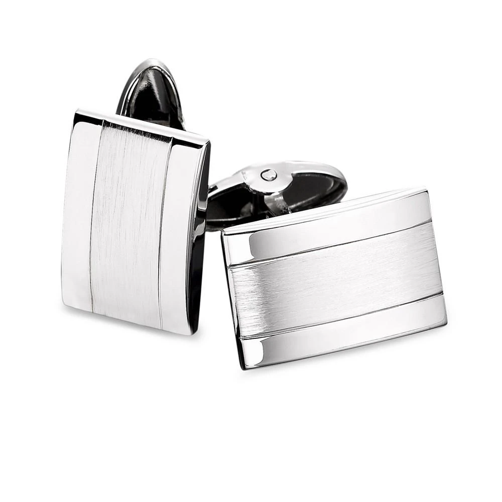 商品Macy's|Men's Stainless Steel Dome Cuff Links,价格¥1866,第1张图片