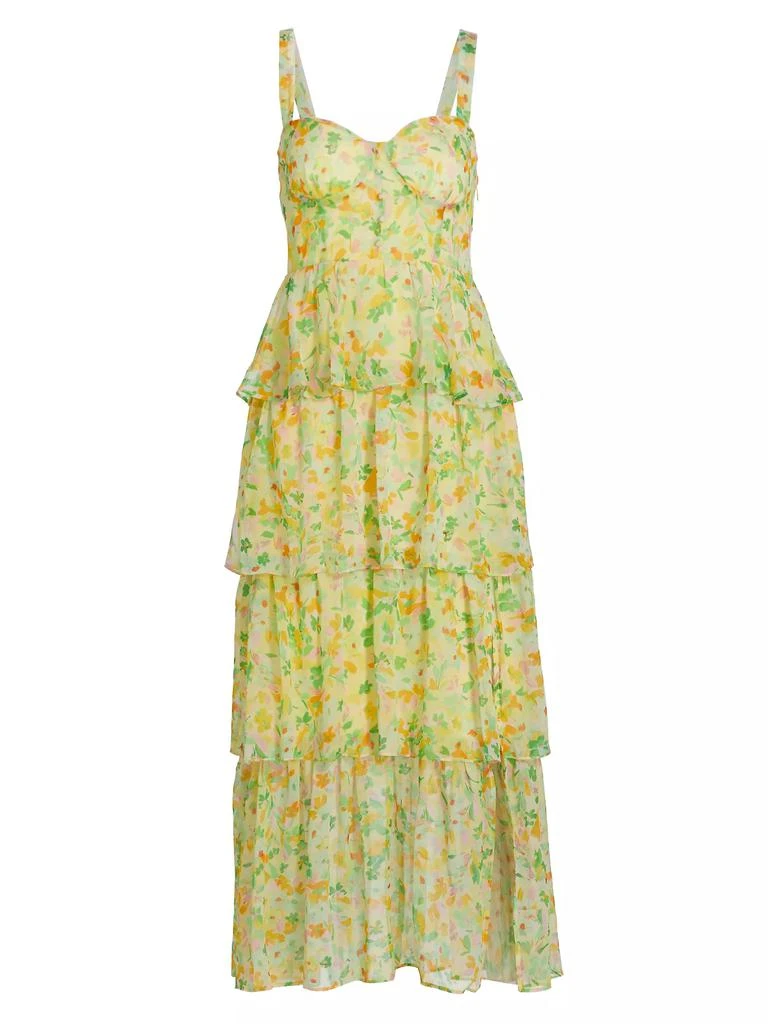 商品ASTR|Midsummer Tiered Floral Maxi Dress,价格¥756,第1张图片