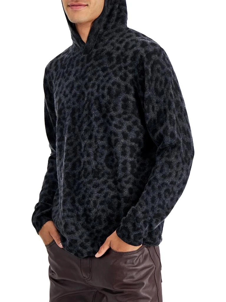 商品INC International|Mens Classic Fit Animal Print Hooded Sweater,价格¥348,第1张图片