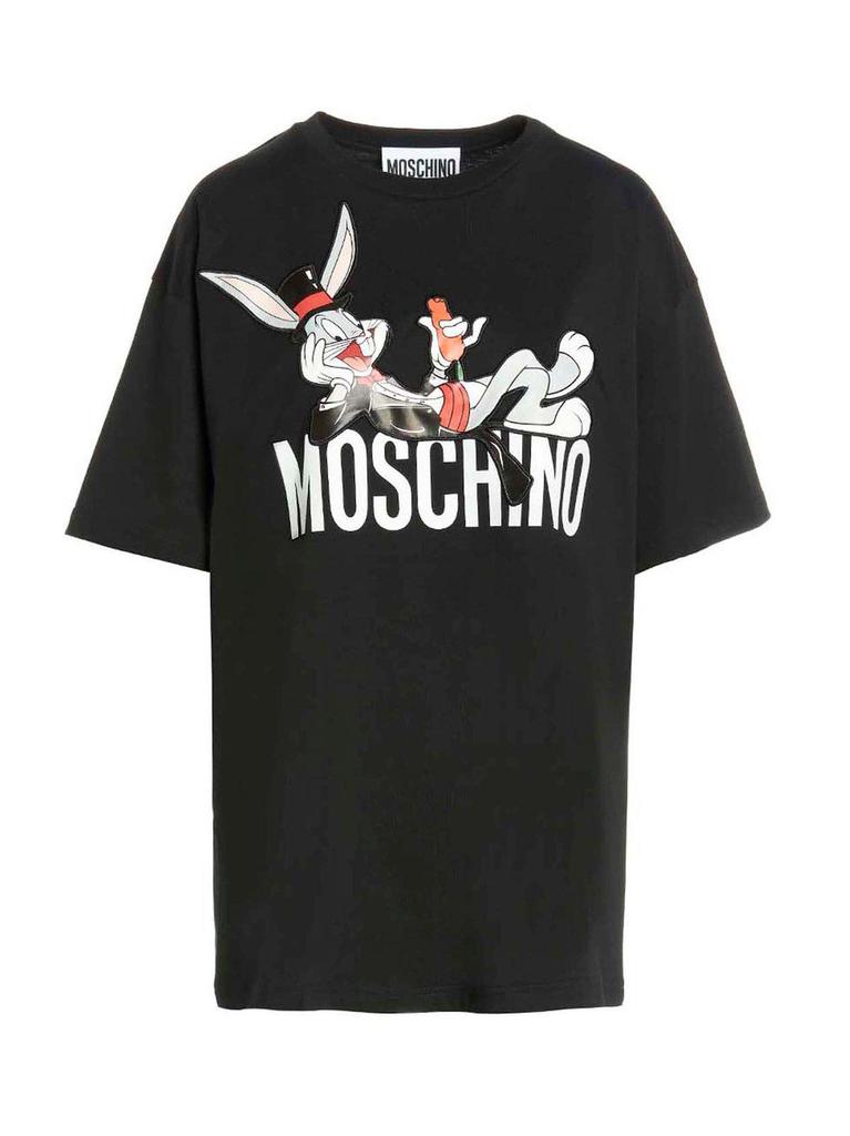 Moschino Bugs Bunny Printed Crewneck T-shirt商品第1张图片规格展示