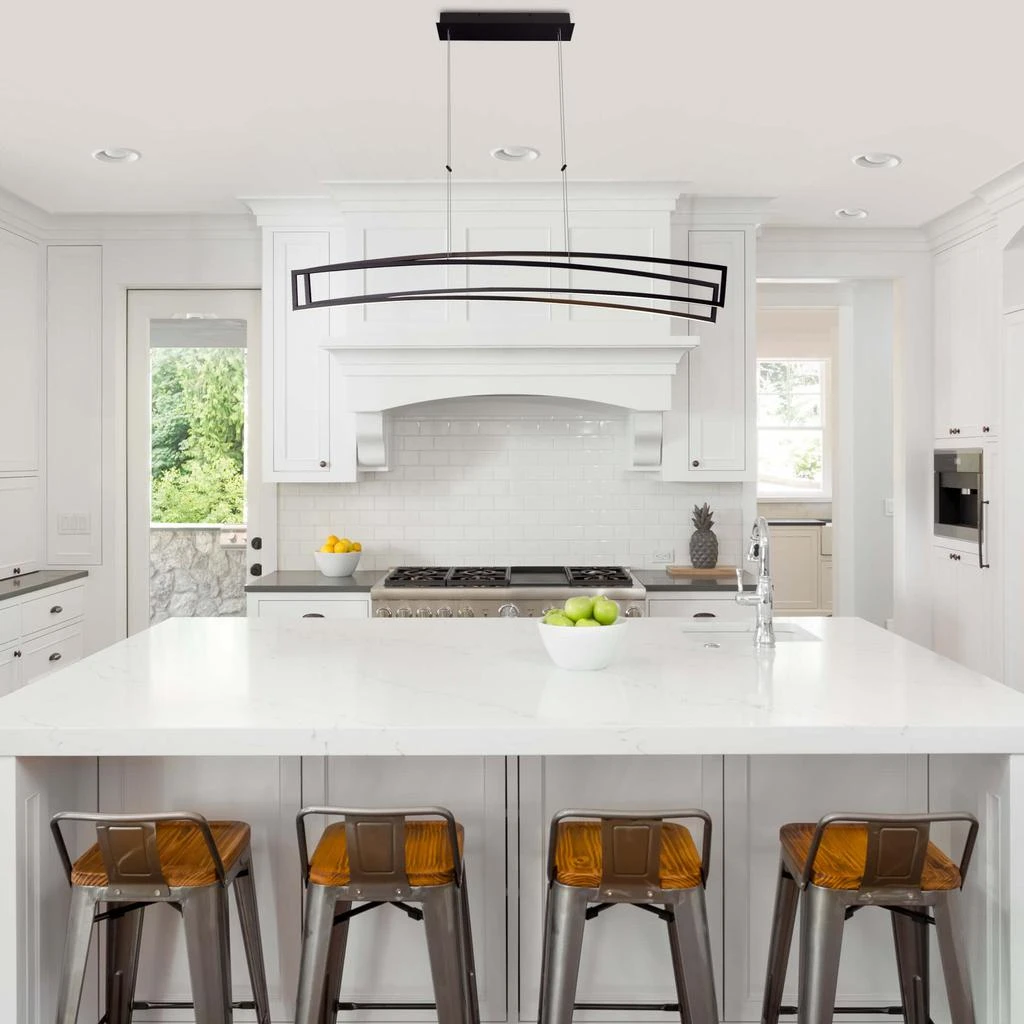 商品VONN Lighting|Sirius VMC33440BL 46" Integrated LED Linear Chandelier Lighting Fixture in Black,价格¥3359,第3张图片详细描述