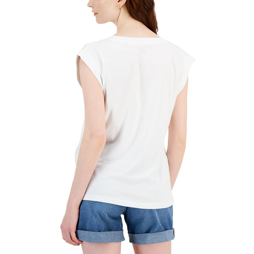 商品Tommy Hilfiger|Women's Sleeveless Logo Muscle T-Shirt,价格¥100,第2张图片详细描述