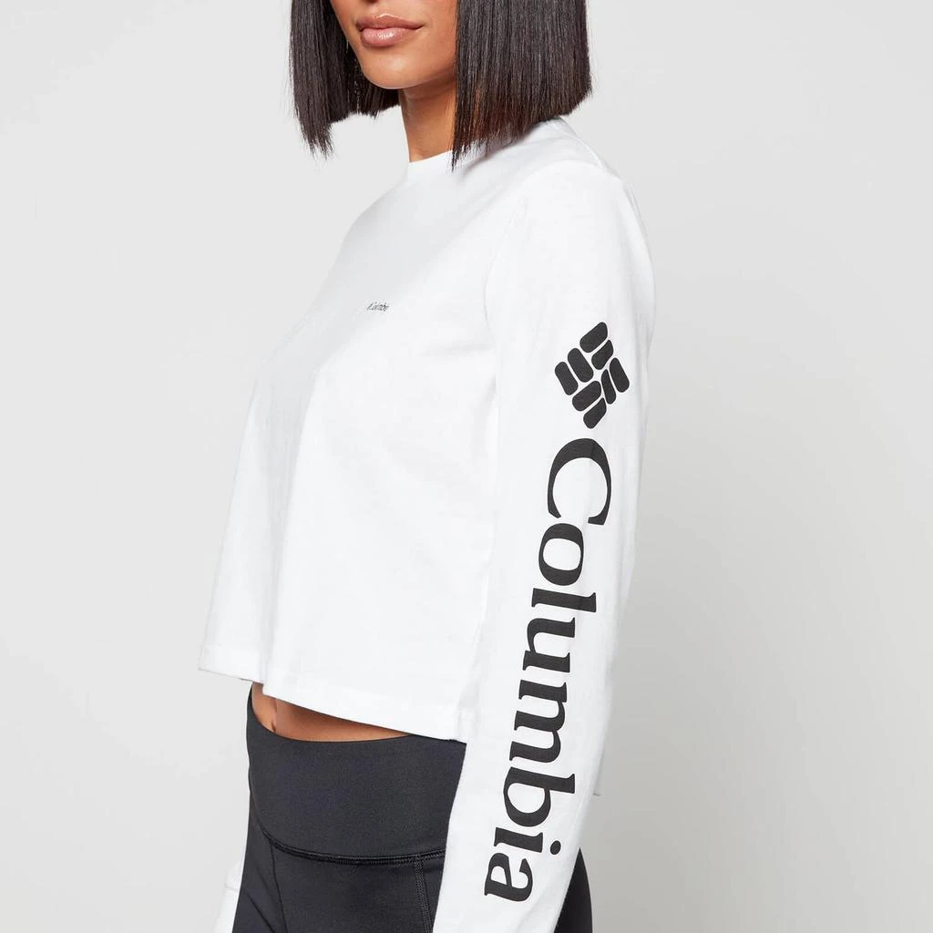 商品Columbia|Columbia Women's North Cascades Long Sleeve Cropped T-Shirt - White, Black,价格¥126,第4张图片详细描述