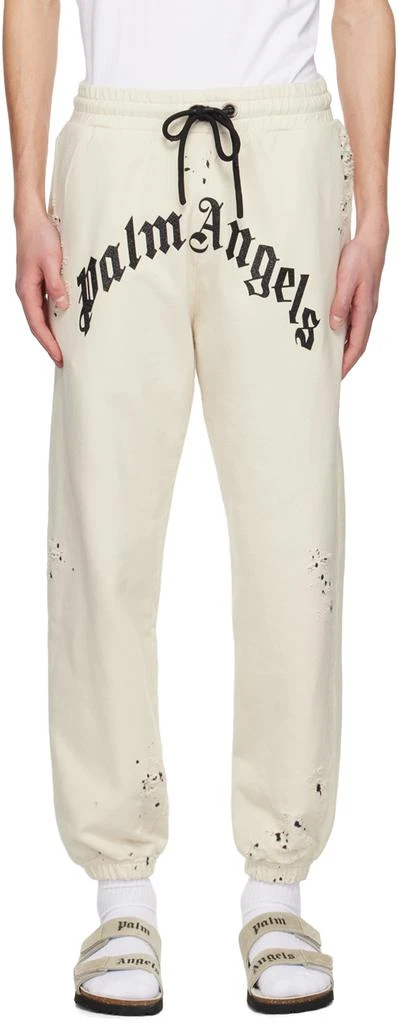 商品Palm Angels|Off-White Glittered Lounge Pants,价格¥3203,第1张图片