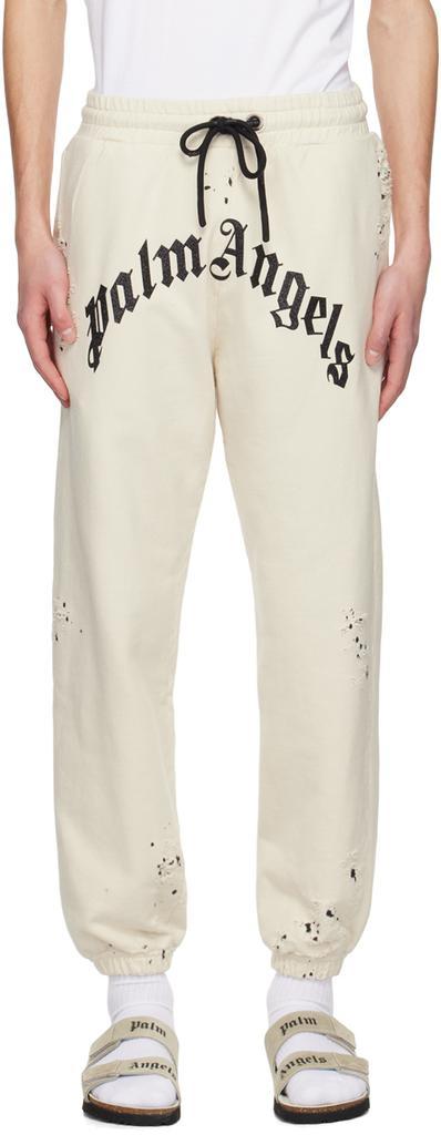 商品Palm Angels|Off-White Glittered Lounge Pants,价格¥6519,第1张图片