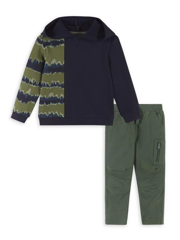 商品Andy & Evan|Little Boy's & Boy's 2 Piece French Terry Printed Top & Bottom Set,价格¥322,第1张图片