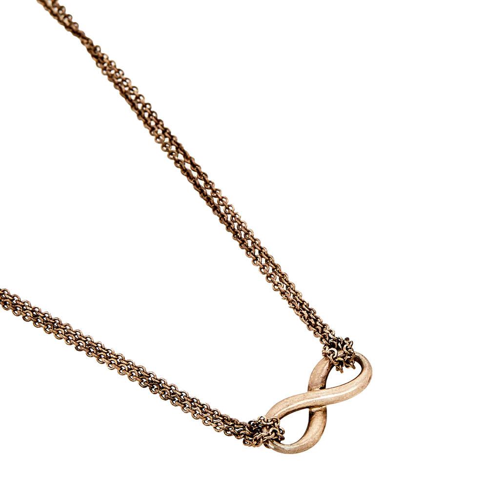 Tiffany & Co. Sterling Silver Infinity Pendant Necklace商品第3张图片规格展示