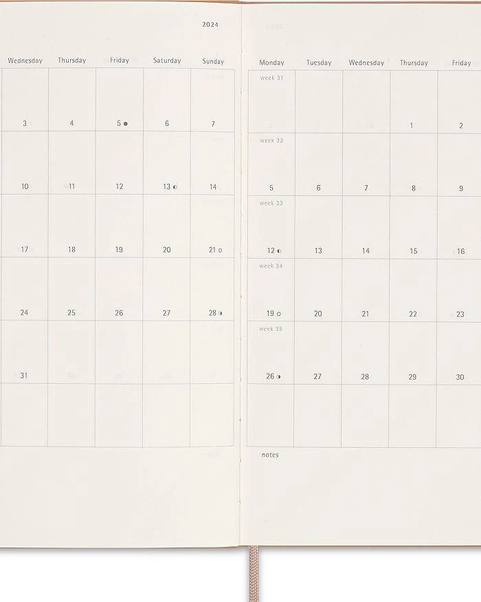 商品Moleskine|Large 12 Month Weekly Notebook,价格¥202,第4张图片详细描述